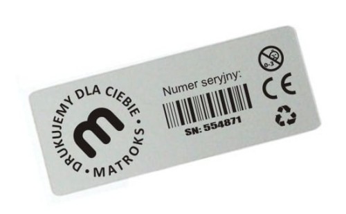 M-0011 etykieta foliowa srebrna